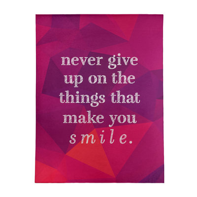 Tapis en chenille synthétique Quotes Faux Gemstone Joy & Perseverance
