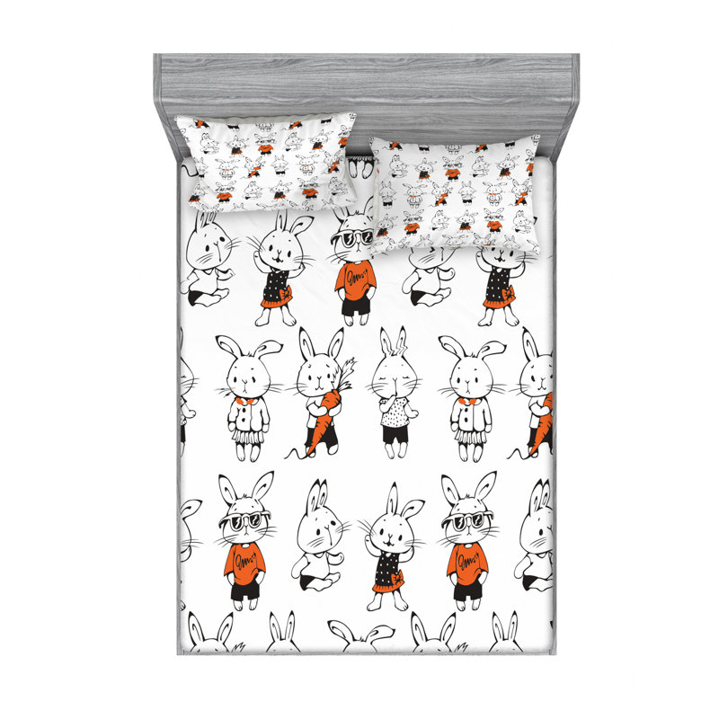 Microfiber Sheet Set, Full Sheet Set with Fitted Sheet