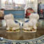 Petite paire de figurines de style lapin bleu Staffordshire-121598878