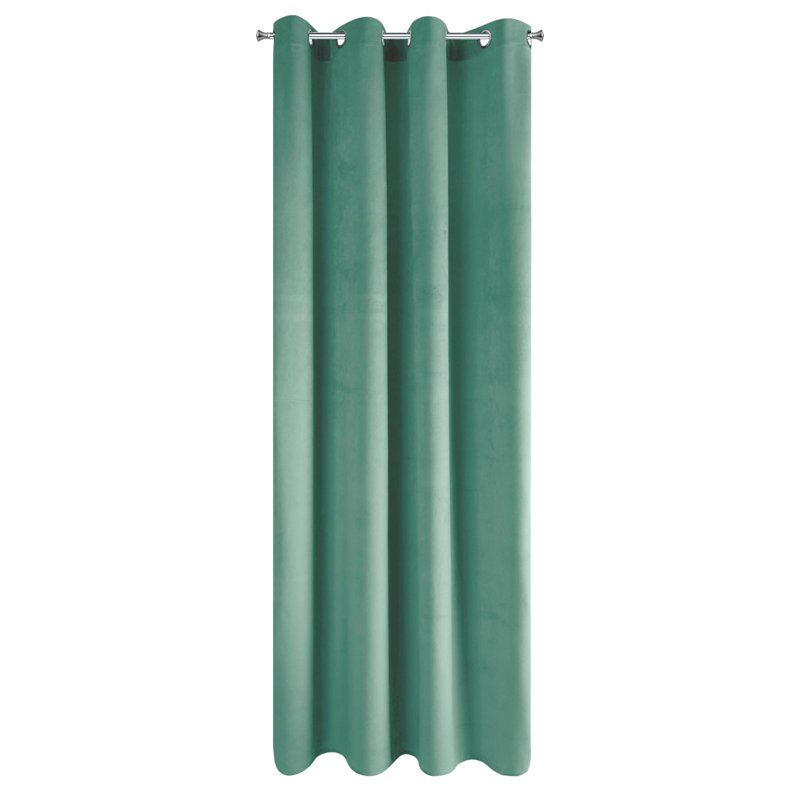 Tavarozzi Blackout Curtains Single Panel, Light Turquoise