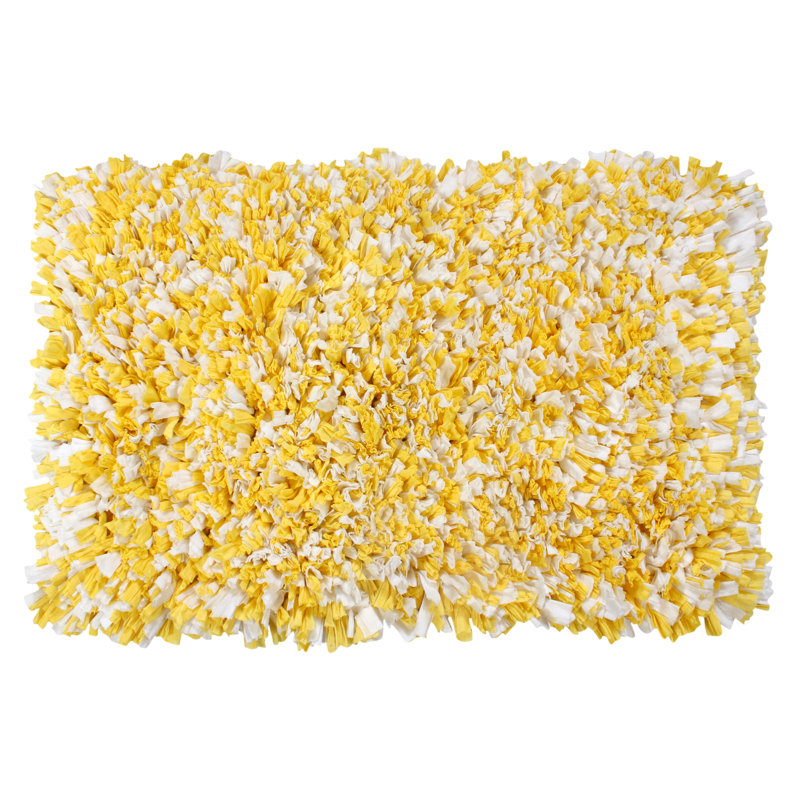 Tapis pour salle de bain Ammerman, Jaune