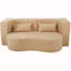Canapé-lit convertible 2-en-1 avec tissu en peluche doux, aucun assemblage requis, conception peu encombrante pour les petits salons et les dortoirs-118055702