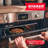23-Piece Pots and Pans Set, Nonstick Cookware & Bakeware with Plaid Pattern, Stackable, Dishwasher & Oven Safe, Dark Gray