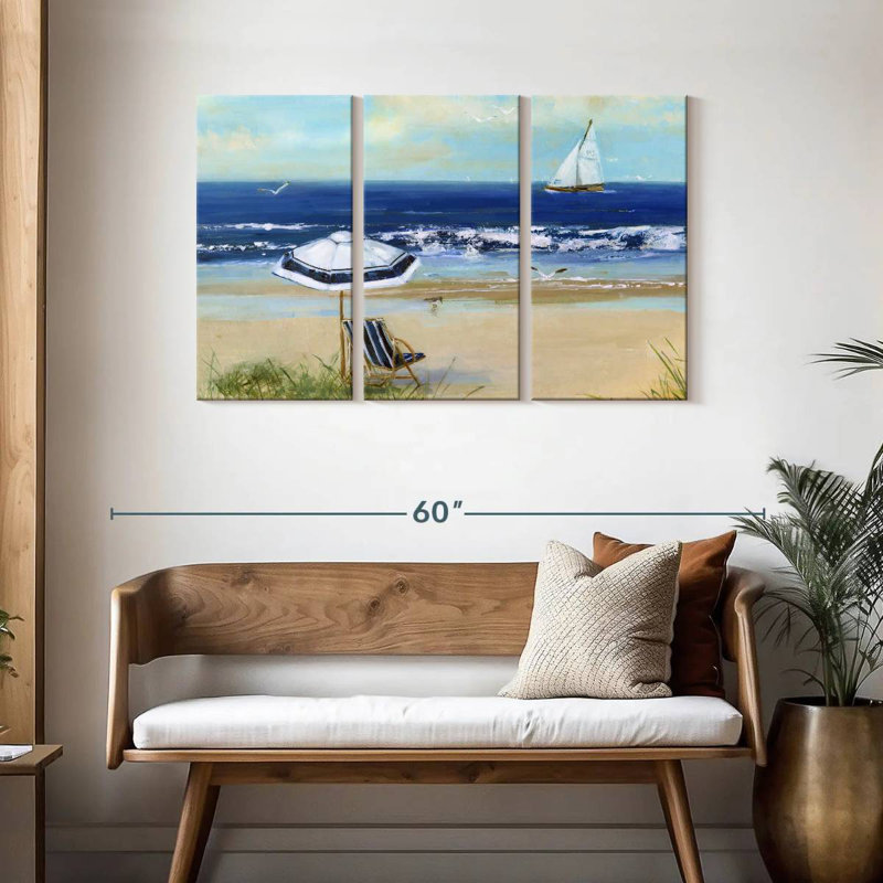 Alvord Azure Beach Life I, 28" H x 45" W