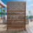 6 ft. H x 4 ft. W Metal Privacy Screen Fence Panel Flower Pattern-55887643