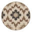 Tapis marocain d'inspiration mondiale lavable à la machine Manhasset - reliure beige-246525725