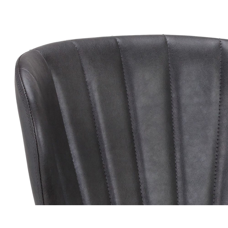 Arabella Swivel Task Chair, Dark Gray
