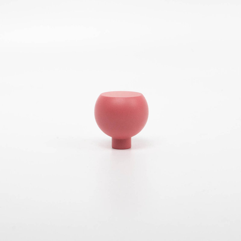 ROUS Hardware Mid Century Modern Sphere Knob, Blush (Pink)