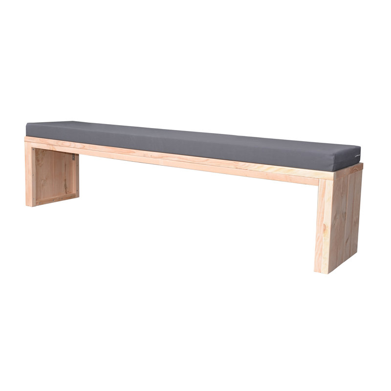 Mayna Manufactured Wood Wood Outdoor Bench, 43cm H x 200cm W x 36cm D