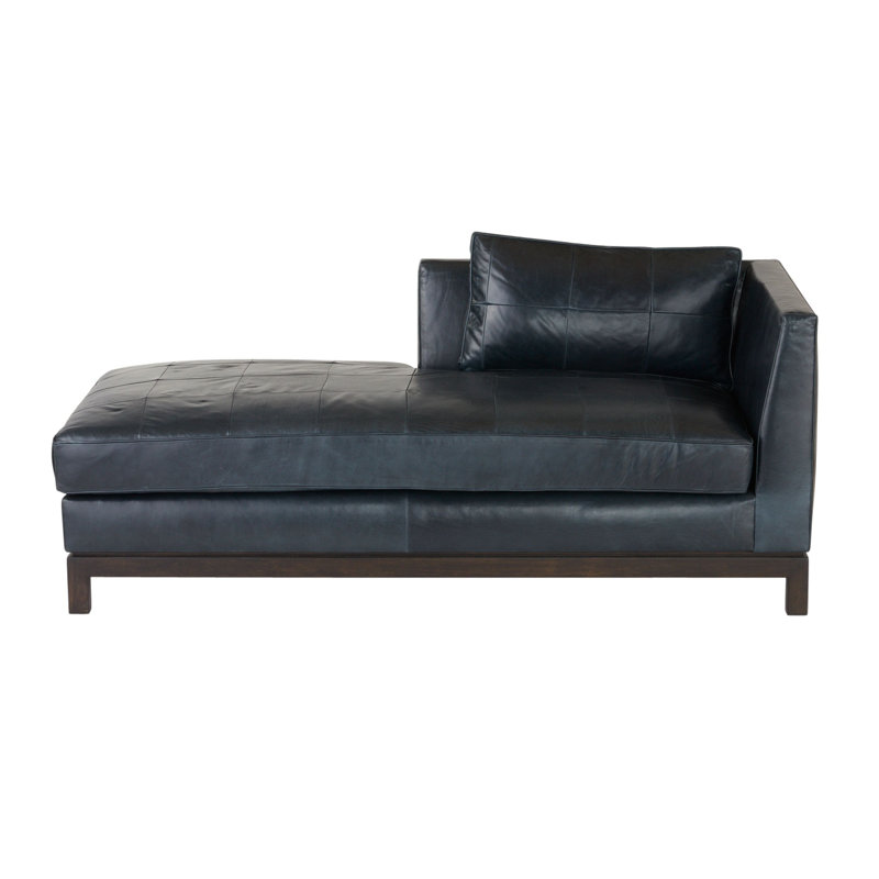 Edmond Chaise Ink Leather