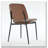 Dining Chair Linen Chair With Bentwood Back Upholstered Seat Metal Legs Adjustable