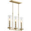 3 - Light Kitchen Island Rectangle Chandelier-818685632
