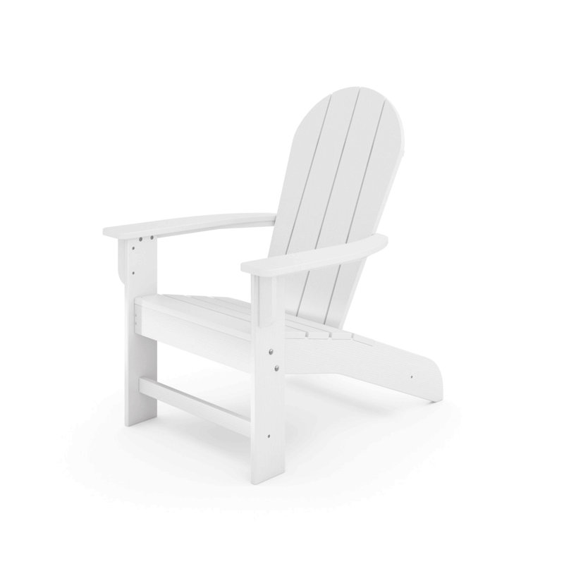 Adirondack Chair – Premium Hdpe Poly Lumber For Pool, Patio, And Garden Elegance, White