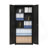 High Storage Cabinet with 2 Doors and 4 Adjustable Shelves, Perfect for Home and Office Organization