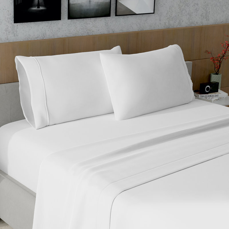  Performance 100% Cotton Pillowcases, King, Light Blue
