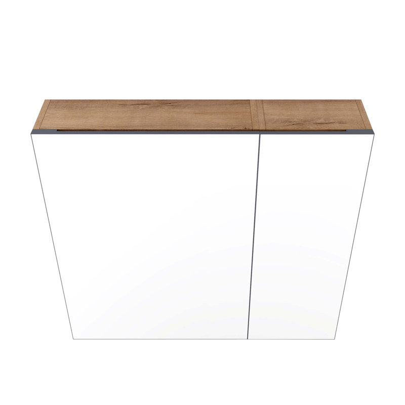 Armoire de toilette murale 29,63 po avec tablettes réglables et fabrication en contreplaqué durable, parfaite pour le rangement organisé et la décoration moderne