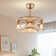 Shondale 7 - Blade Bladeless Ceiling Fan with Light Kit Included