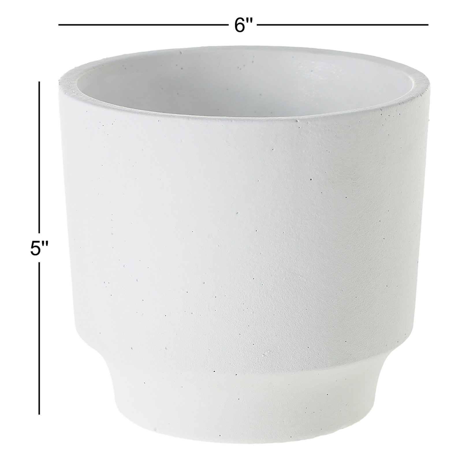 Edda Pot Planter, 5" H x 6" W x 6" D