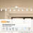 8-Light Adjustable Arms and Heads White Track Lighting Fixture