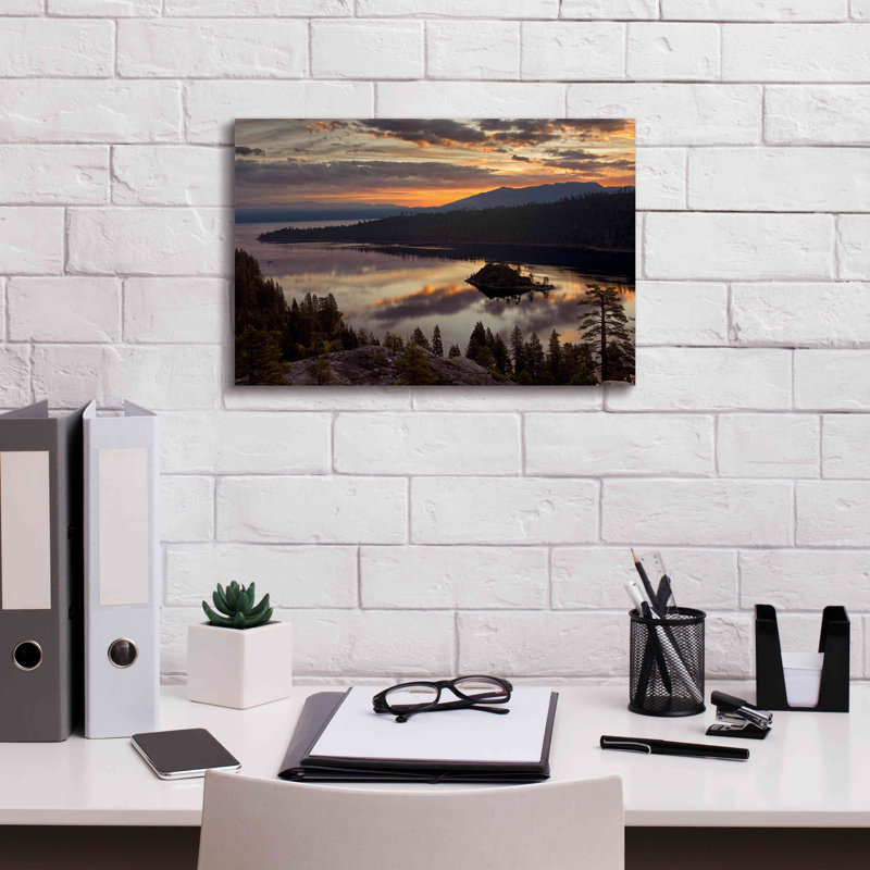Emerald Bay - Photographie sur toile tendue, H 12 po x l 18 po x P 0,75 po