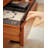 Classic Solid Wood Desk with Bookshelf-849829146