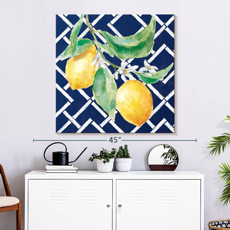 Yarlin Everyday Chinoiserie citrons I, H 33 po x l 33 po
