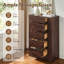 Commode 5 tiroirs, commode moderne sans poignée-130377282