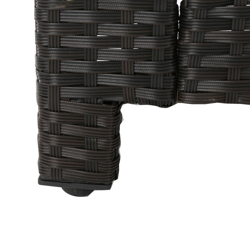 4 Dark Brown Patio - Blend Cushions With Water Resistance 4Pc Deck Group Comfortable