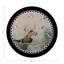 Sous-verres ronds en cuir noir vegan anglais-119015098