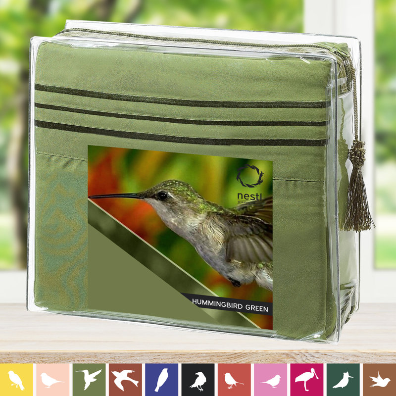 Ensemble de draps rayés hummingbird, Très grand