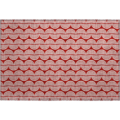 Premium Machine Washable Corum AMF1055 Swirls Rug