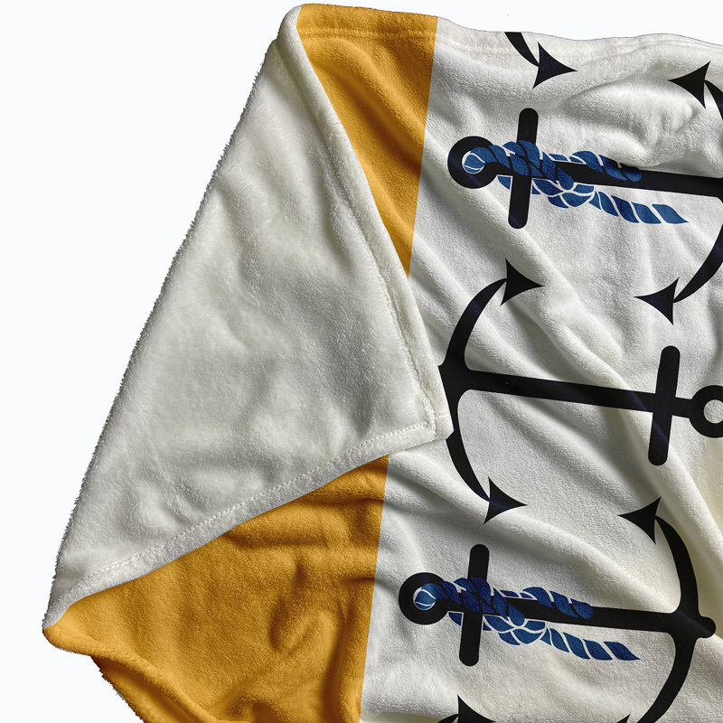 Goddard Plain Weave / Muslin Throw Blanket, Yellow