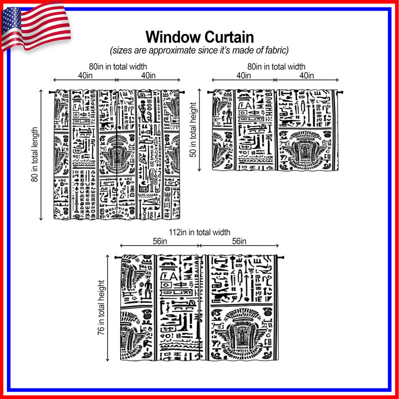 Hieroglyphics Hieroglyphics, 20 po x 50 po - 2 panneaux, Transparent