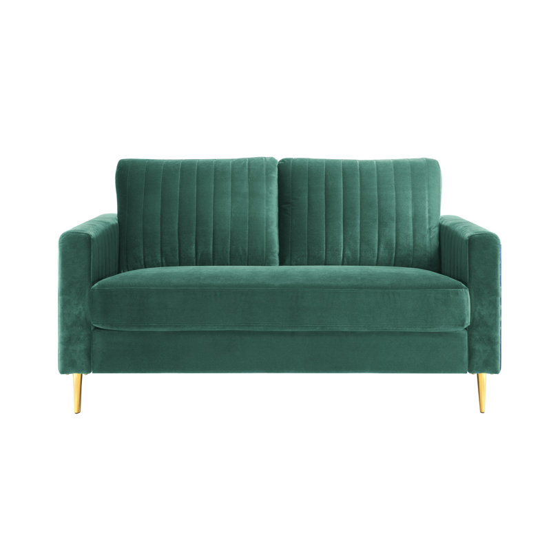 Manistee 2 Seater Velvet Sofa, Teal