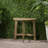 Outdoor Half-Round Folding Acacia Wood Bistro Table