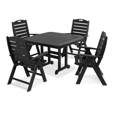 Yacht Club Highback 5-Piece Dining Set by Trex Outdoor