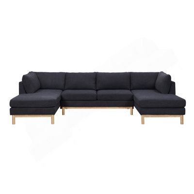 Canapé modulaire en U double de 124 po Hallie