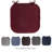 Memory Foam Chair Cushion - Indoor/Outdoor Square Plush Chair Pad with Ties and PVC Dot Backing-887802778