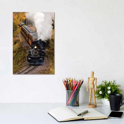 Steam Engine And Passenger Cars, Cumbres & Toltec Scenic Railroad - Wrapped Canvas Print