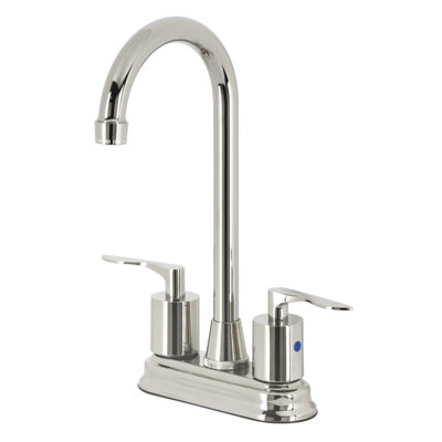 Kingston Brass Serena Two-Handle 2-Hole Deck Mount Bar Faucet