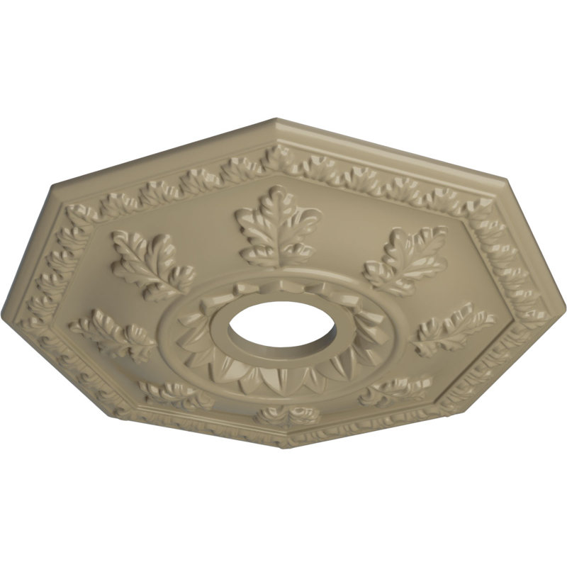Médaillon de plafond de 18 po x 3 pi x P 1 1/2 po Nottingham (convient aux auvents jusqu'à 4 5/8 po), Désert de Gobi