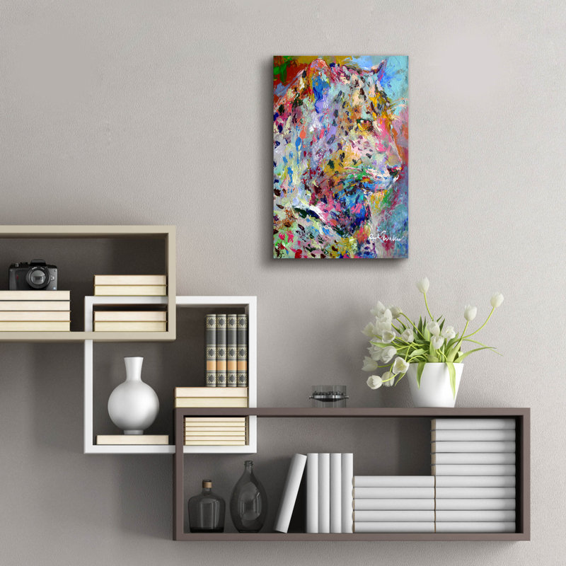 Artleo par Richard Wallich, art mural en verre acrylique, H 24 po x l 16 po x P 0,2 po