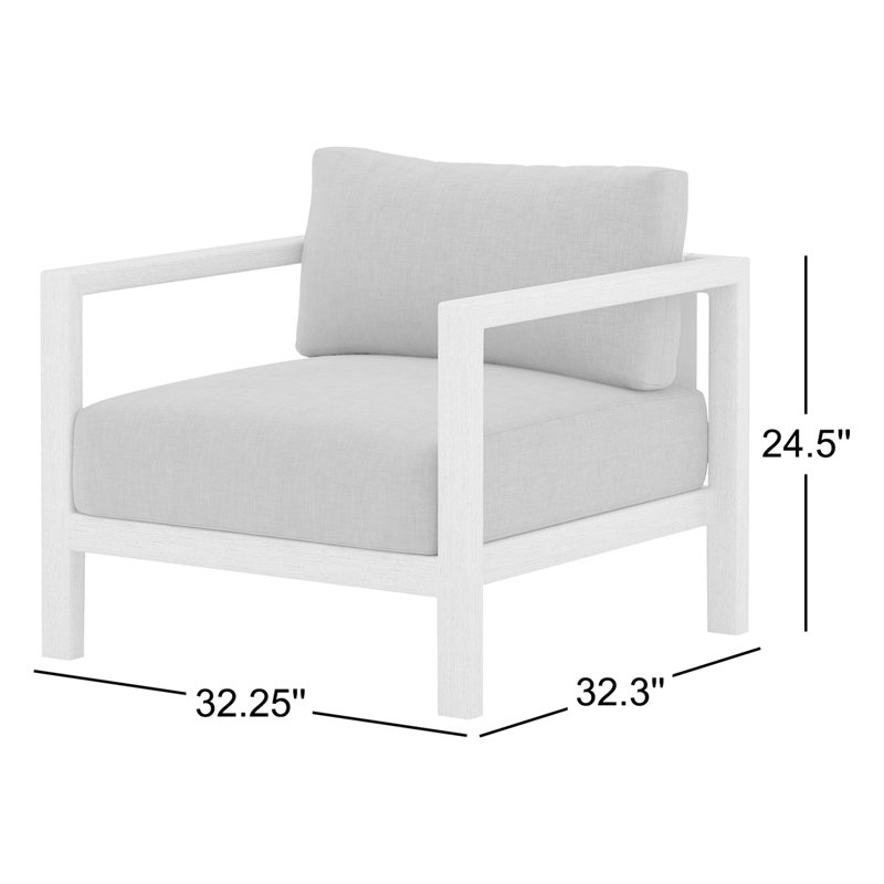 Sonoma Outdoor Teak Lounge Chair, Weathered Gray, Gray