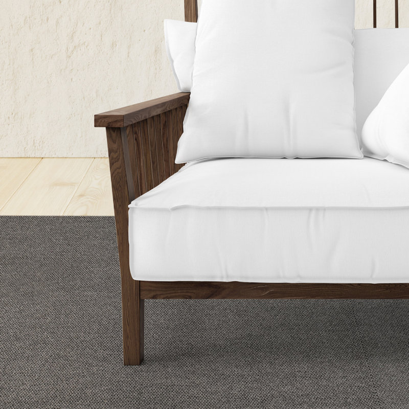 Tapis intérieur / extérieur gris tissé à la machine Estralita, Tapis de couloir 4 pi x 42 pi
