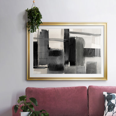 «Shadows in the Evening», impression encadrée avec biseau mat et verre