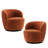 Nen Boucle Swivel Barrel Chair-958135542