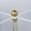 Lampe de table or et noir 16 x 16 x 29,8 po avec disque contemporain
