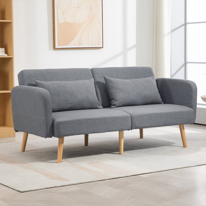 Baret 2 Seater Linen Sofa, Grey