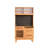 33.46"Solid Wood Pine Brown Sideboard
