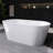 59'' x 30'' Acrylic Freestanding Bathtub Contemporary Deep Soaking Tub with Center Drain-91760974